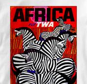 TWA T Shirt Africa WHITE Airlines T Shirt Aviation T Shirt Africa T Shirt